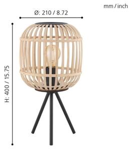 Eglo 43218 - Lampă de masă BORDESLEY 1xE27/28W/230V