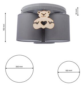 Plafonieră copii BEAR 3xE27/60W/230V