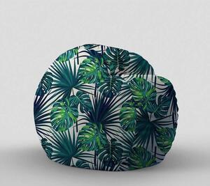 Fotoliu King Size, Material Textil - Frunze Tropicale