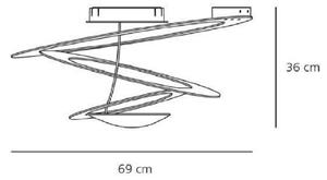 Artemide AR 1247010A - Plafonieră PIRCE MINI 1xR7s/330W/230V
