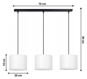 Lustră pe cablu TUZ 3xE27/60W/230V
