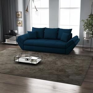 Canapea extensibilă dumonde cu ladă de depozitare si sezut confortabil din spuma high-density, Loana Enjoy Petrol 250x100 cm