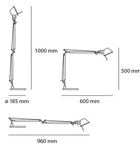 Artemide AR A015100+AR A003900 - Set complet lampă LED dimabilă TOLOMEO, 9W