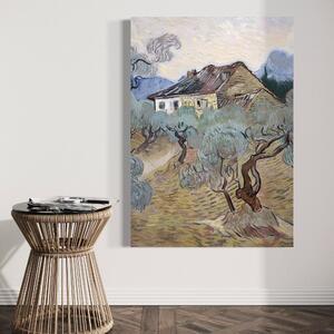 Tablou Canvas Premium LuxCanva® A1401, The Olive Trees , Room, Van Gogh, Pictor, Pictura, Casa, Galerie, Culori Vibrante
