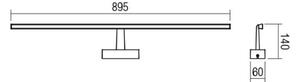 Redo 01-1678 - Iluminare LED pentru oglindă de baie NEPTUNE LED/18W/230V IP44