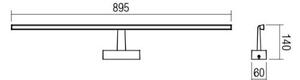 Redo 01-1678 - Iluminare LED pentru oglindă de baie NEPTUNE LED/18W/230V IP44