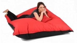 Fotoliu tip Perna Magic Pillow, Material Piele ecologica - Bloody Red