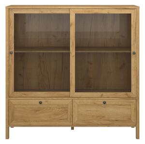 Z0ND0 Vitrină Keira 2W2S (Stejar craft auriu). 1052995