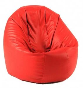 Fotoliu Relaxo XL , Material Piele ecologica - Bloody Red