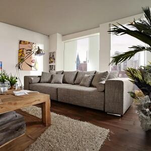 Canapea extensibilă dumonde cu ladă de depozitare si sezut confortabil din spuma high-density, Marbela Magma Grey XXL 295x120 cm