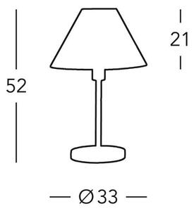 Kolarz 264.70.6 - Lampă de masă HILTON 1xE27/60W/230V