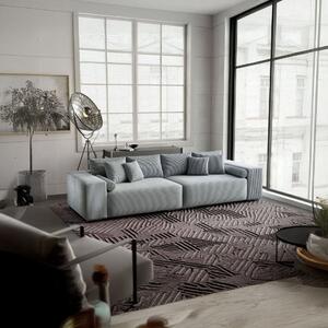 Canapea extensibilă dumonde cu ladă de depozitare si sezut confortabil din spuma high-density, Marbela Zoom Grey XXL 295x120 cm
