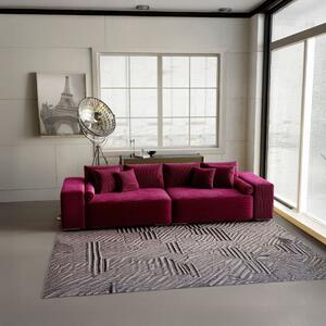 Canapea extensibilă dumonde cu ladă de depozitare si sezut confortabil din spuma high-density, Marbela Zoom Red XXL 295x120 cm