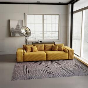 Canapea extensibilă dumonde cu ladă de depozitare si sezut confortabil din spuma high-density, Marbela Zoom Mustar XXL 295x120 cm