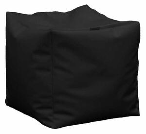 Taburet Cub, Material Piele ecologica - Negru