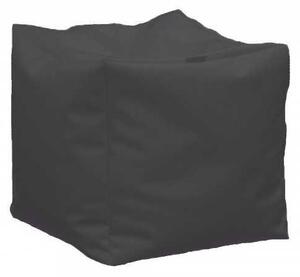 Taburet Cub, Material Piele ecologica - Dark Grey