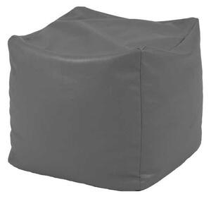 Taburet Cub, Material Piele ecologica - Dark Grey