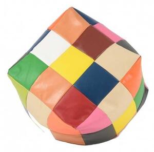Taburet Cub, Material Piele ecologica - Mozaic