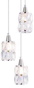 Globo 15760-3 - Lustră pe cablu de cristal WOLLI 3xE14/40W/230V