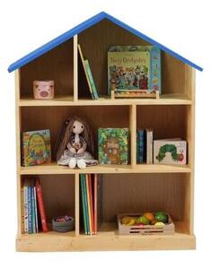 Casuta biblioteca BookHouse, Material Lemn Masiv - Ocean Blue