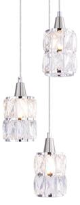 Globo 15760-3 - Lustră pe cablu de cristal WOLLI 3xE14/40W/230V