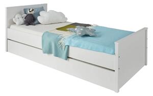Z0ND0 Pat de o persoană 90 cm Olna (alb) (fără somieră și saltea). 1053159
