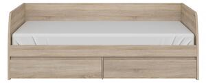Z0ND0 Pat de o persoană 90 cm Noella (Stejar sonoma) (cu somieră). 1053146
