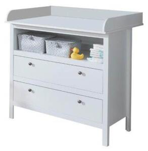 Comodă cu masă de înfășat Olna 2S (alb). 1053168