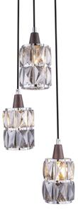 Globo 15761-3 - Lustră pe cablu de cristal WOLLI 3xE14/40W/230V
