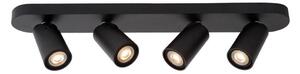 Lucide 23954/21/30 - Lampă spot XYRUS 4xGU10/5W/230V negru