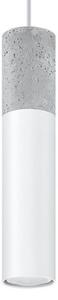 Sollux SL.0647 - Lustr BORGIO 1xGU10/40W/230V beton/metal alb