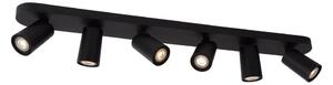 Lucide 23954/31/30 - Lampă spot XYRUS 6xGU10/5W/230V negru