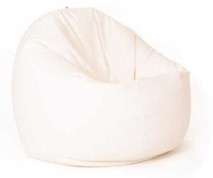 Fotoliu Relaxo XL, Material Piele ecologica - Alb