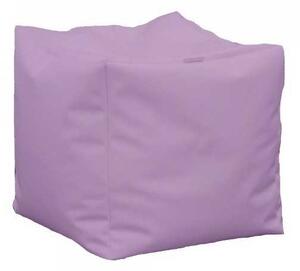 Taburet Cub, Material Piele ecologica - Violet