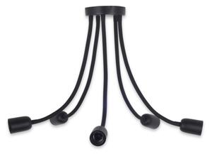 Top Light Galileo 5 C - Lustră pe tijă 5xE27/40W/230V negru
