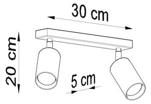 Lampă spot BERGE 2xGU10/40W/230V