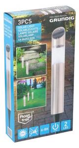 Grundig - Set 3x lampă solară LED 1,2V 600 mAh
