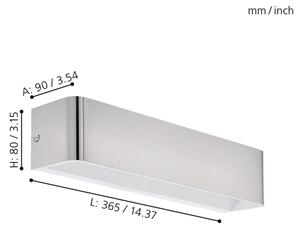 Eglo 98426 - Aplică perete LED SANIA LED/12W/230V