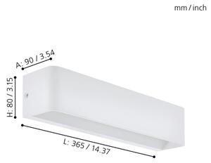 Eglo 98423 - Aplică perete LED SANIA LED/12W/230V