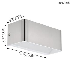 Eglo 98425 - Aplică perete LED SANIA LED/10W/230V