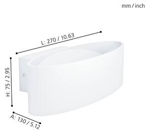 Eglo 98541 - Aplică perete LED MACCACARI LED/10W/230V