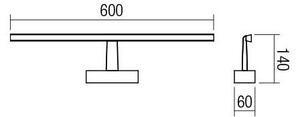 Redo 01-1674 - Iluminare LED pentru oglindă de baie NEPTUNE, 12W, 230V, IP44