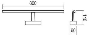 Redo 01-1673 - Lumină LED pentru oglindă de baie NEPTUNE, 12 W, 230 V, IP44