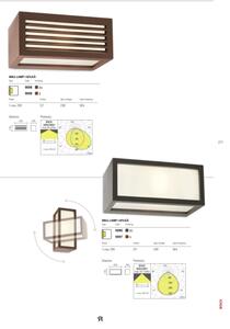 Redo 9898 - Aplică perete exterior BRICK 1xE27/23W/230V IP54 gri