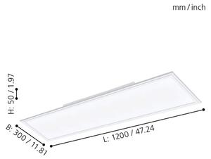 Eglo 98205 - LED Panou dimmabil SALOBRENA-A LED/30W/230V + telecomandă