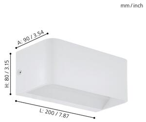 Eglo 98422 - Aplică perete LED SANIA LED/10W/230V