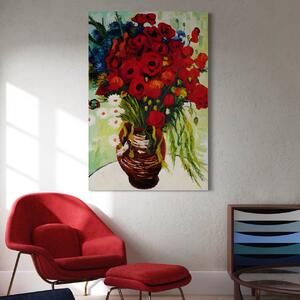 Tablou Canvas Premium LuxCanva® A1511, Margarete Si Maci , Galerie De Arta, Van Gogh, Pictura, Flori, Opera, Living, Culori Vibrante