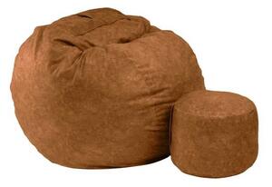 Set Fotoliu King Size cu Otoman (suport picioare), Material Textil - Mecca