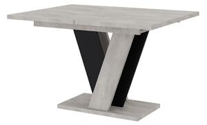 Masă de sufragerie Venag (gri deschis + Negru) (pentru 4 până la 6 persoane). 1055269