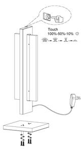 Lampă LED de masă dimabilă SPADAFORA LED/15W/230V Eglo 98497